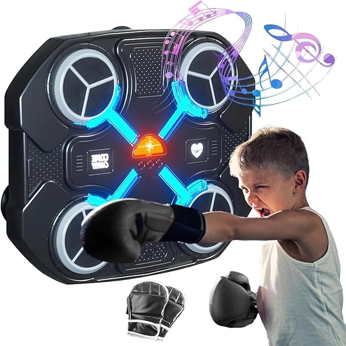 Music Boxing Machine Bluetooth-Compatible Music Boxing Machine Children'S Music Boxing Machine Smart Boxing Machine Wall Mounted